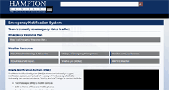 Desktop Screenshot of alert.hamptonu.edu