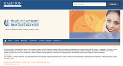 Desktop Screenshot of huscri.hamptonu.edu