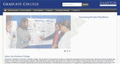 Desktop Screenshot of gradcoll.hamptonu.edu