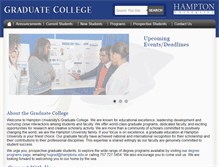 Tablet Screenshot of gradcoll.hamptonu.edu