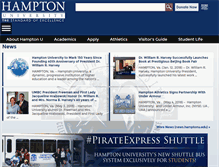 Tablet Screenshot of hamptonu.edu