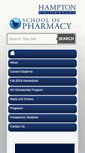 Mobile Screenshot of pharm.hamptonu.edu