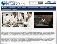 Tablet Screenshot of pharm.hamptonu.edu