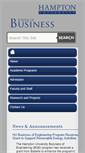 Mobile Screenshot of biz.hamptonu.edu