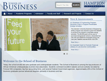 Tablet Screenshot of biz.hamptonu.edu