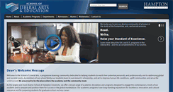 Desktop Screenshot of libarts.hamptonu.edu