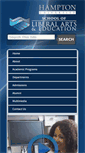Mobile Screenshot of libarts.hamptonu.edu