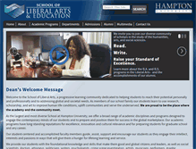 Tablet Screenshot of libarts.hamptonu.edu