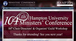 Desktop Screenshot of minconf.hamptonu.edu