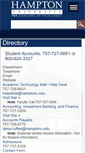 Mobile Screenshot of directory.hamptonu.edu