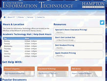 Tablet Screenshot of cit.hamptonu.edu